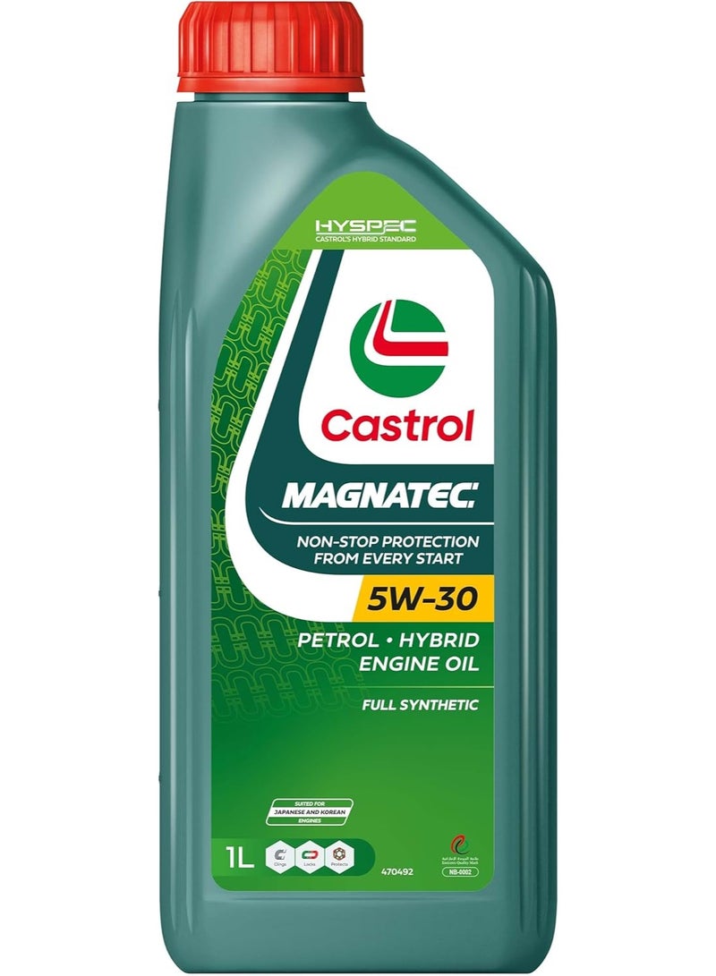 Castrol Magnatec 5W-30 Full Synthetic Petrol & Hybrid Engine Oil – 1L - Image 1